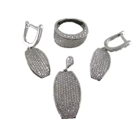 سرویس زنانه جذاب فریم نقره - کد 69245