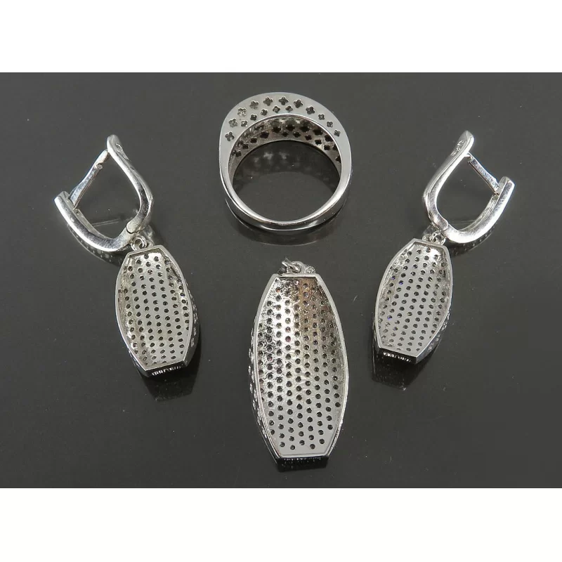 سرویس زنانه جذاب فریم نقره - کد 69245