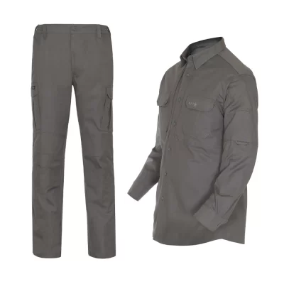 ست پیراهن و شلوار تاکتیکال کلاسیک S313 رنگ طوسی