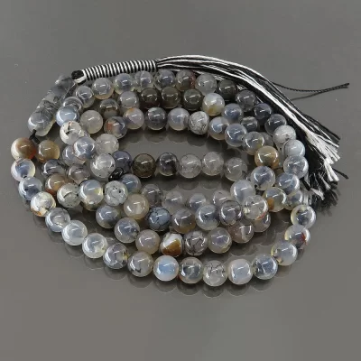 تسبیح عقیق سیاه 101 دانه شجر - کد 105649