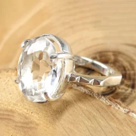 انگشتر زنانه در نجف الماس تراش رکاب نقره - کد 60844