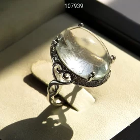 انگشتر زنانه نقره در نجف زلال طرح مهری  - کد 107939