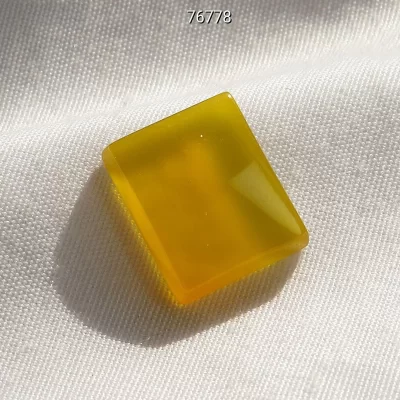 نگین تک عقیق زرد حکاکی شرف الشمس کد 76778