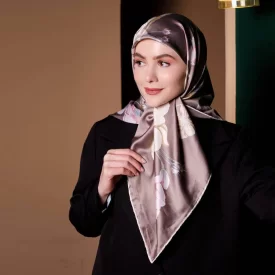روسری زنانه ابریشم ژاکارد کد 2134