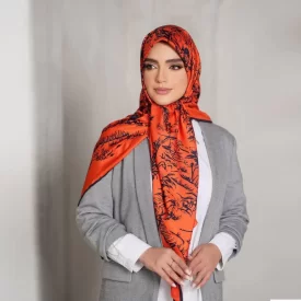 روسری زنانه ابریشم تویل کد 2040