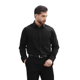 پیراهن مشکی مردانه آستین بلند کد 101