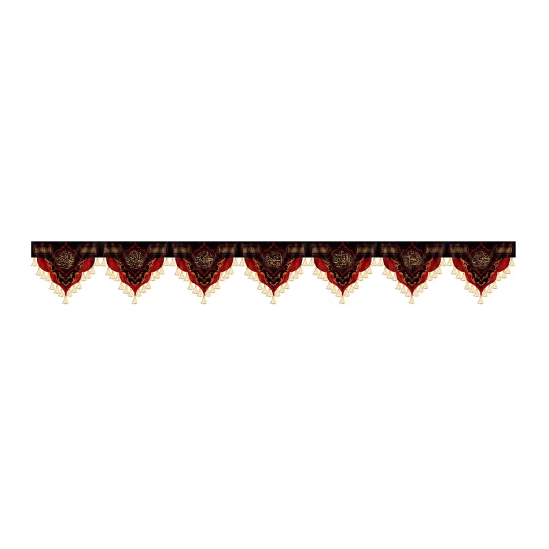 کتیبه مخمل متری طرح محرم کد 8001