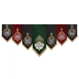 مجموعه کتیبه دکور آویزی کج راه طرح القاب (ع)