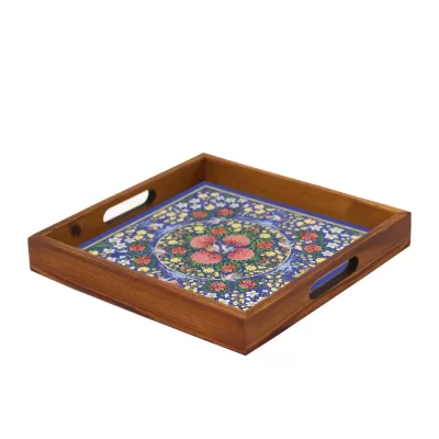 سینی مربع طرح گلستان شاعران