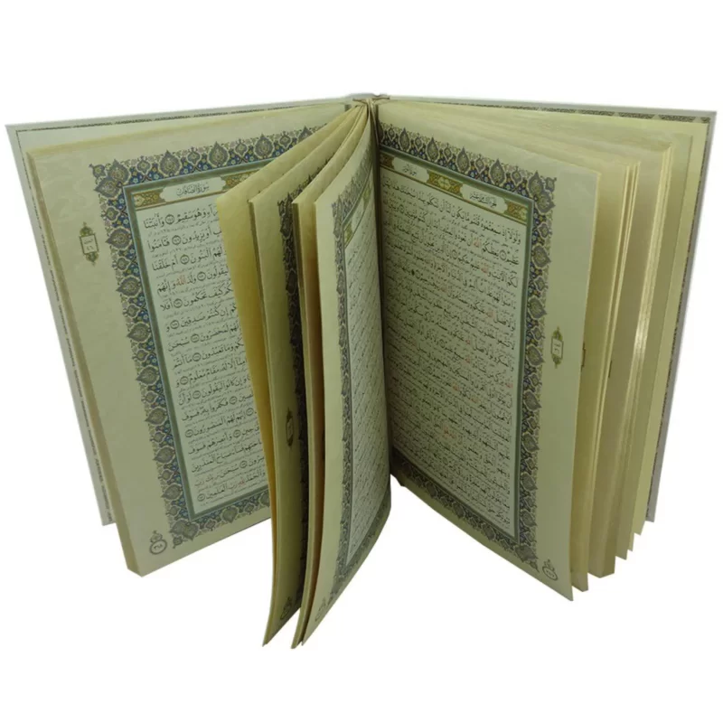 قرآن رحلی معطر عروس جعبه دار پلاک رنگی کد 110179