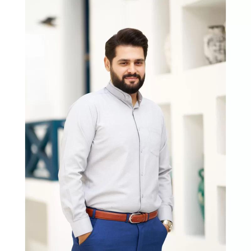 کت و شلوار سافاری مچ دار رنگ آبی نفتی کد KS12056