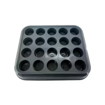 سینی 20 حفره ای مستطیلی طوسی کد 102938