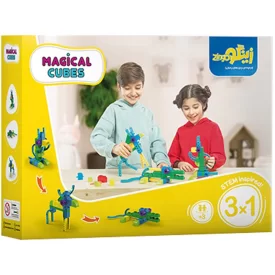اسباب بازی ساختنی مکعب های جادویی 32 قطعه (3*1) زینگو