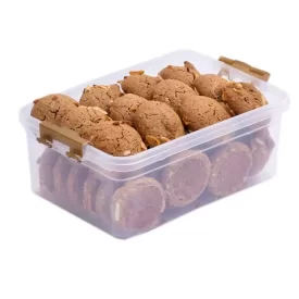 شیرینی نان گردوئی ریز طرح جعبه چفتی سنتی یزد 350 گرم