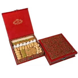 شیرینی مخلوط طرح ترمه حاج خلیفه علی رهبر یزد 900 گرم