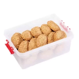 شیرینی نان کنجدی طرح جعبه چفتی سنتی یزد 370 گرم