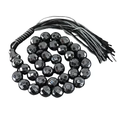 تسبیح حدید صینی 33 دانه الماس تراش - کد 98053