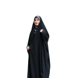 چادر مشکی عبایی طرح نسیم جواهردوزی شده