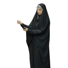 چادر مشکی آلاله مدل جلو بسته