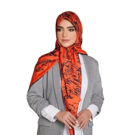 روسری زنانه ابریشم تویل کد 2040