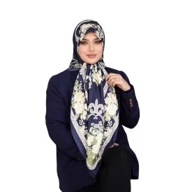 روسری رنگی طرح دار کد 6867