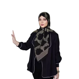 روسری رنگی طرح دار کد 6869