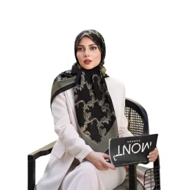 روسری رنگی طرح دار کد 6868