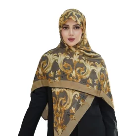 روسری رنگی طرح دار کد 2989