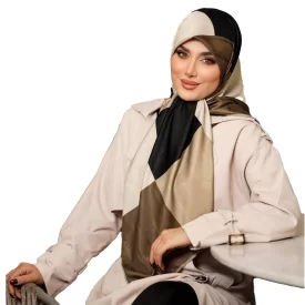 روسری رنگی طرح دار کد 6508