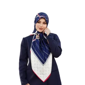 روسری رنگی طرح دار کد 6367