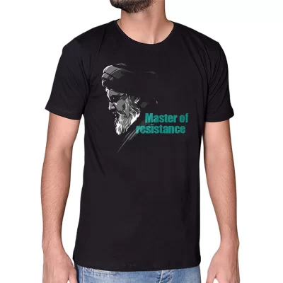 تیشرت مشکی مردانه طرح سید المقاومه