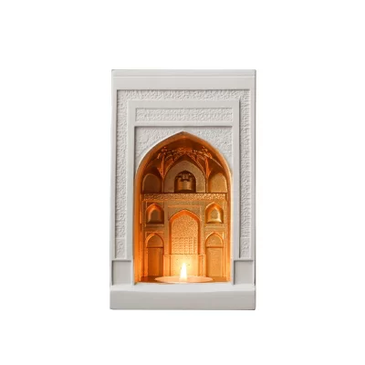 تندیس پلی استر طاق نور طرح ایوان طلا حرم امام رضا (ع)