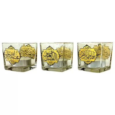 جاشمعی مربعی 3تایی طرح ذکر 5 تن کد 102550