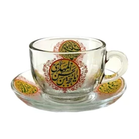 فنجان و نعلبکی مذهبی طرح یا حجه ابن الحسن و اللهم عجل لولیک الفرج کد- 103899