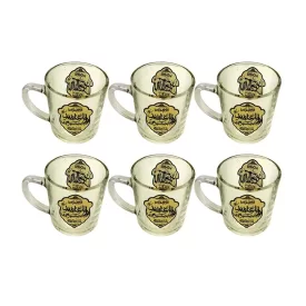 نیم لیوان دسته دار هیئتی طرح یا اباعبدالله و اباالفضل العباس بسته 6 عددی کد 102673