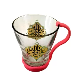 لیوان شیشه ای شفاف نوجوان طرح غدیر 