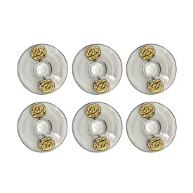 نعلبکی بلور طرح فاطمه الزهرا الصدیقه الشهیده بسته 6 عددی کد 102521