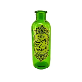 گلدان شیشه ای استوانه ای طرح یا اباصالح کد 102911