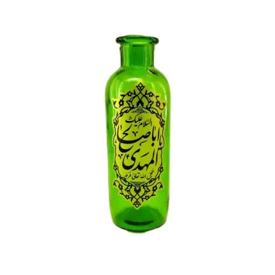 گلدان شیشه ای استوانه ای طرح یا اباصالح کد 102911