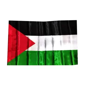 پرچم ساتن فلسطین سایز 60*110 کد 103878
