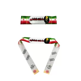 سربند ساتن دیجیتالی طرح ما ملت شهادتیم با تصویر سردار سلیمانی سایز 4*75 کد 103890