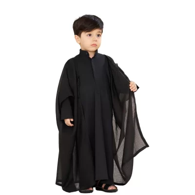 عبا نمازی بچه گانه رنگ مشکی کد AP11003