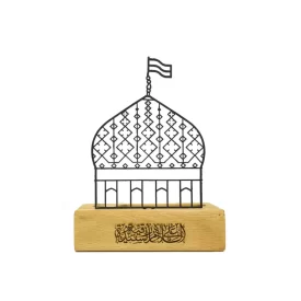 استند رومیزی فلزی طرح حرم حضرت رقیه (س)