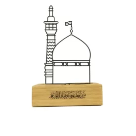 استند رومیزی فلزی طرح حرم حضرت معصومه (س)