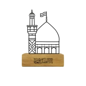 استند رومیزی فلزی طرح حرم حضرت عباس (ع)