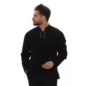 پیراهن الیاف طبیعی 8 دکمه کد 815