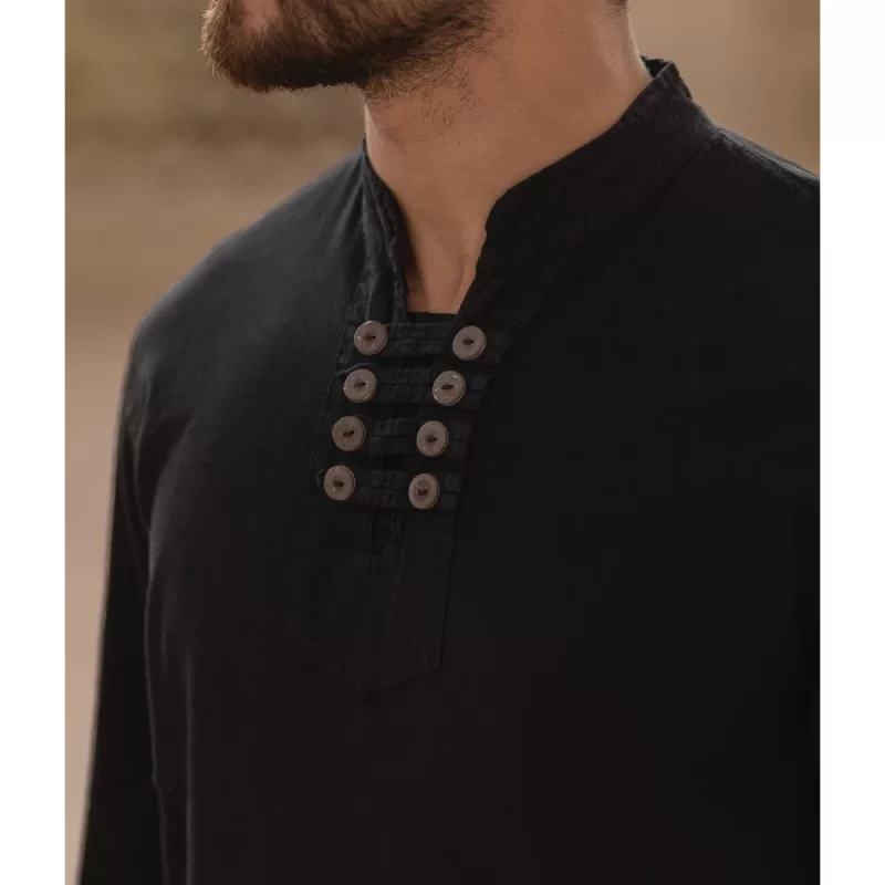 پیراهن الیاف طبیعی 8 دکمه کد 815