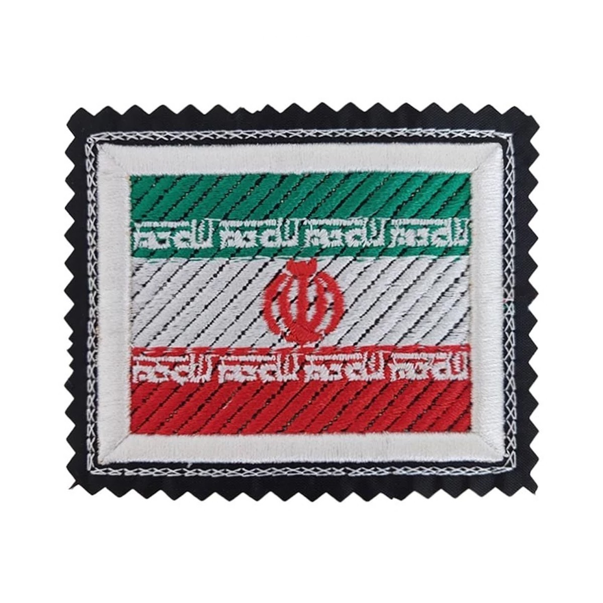 آرم بازو طرح پرچم ایران دور سفید