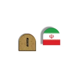 پیکسل چوبی طرح پرچم ایران