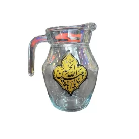 پارچ شیشه ای با ذکر اهل بیت